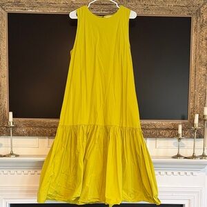 Sleeveless Midi Dress in Bright Chartreuse - Brand: